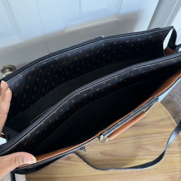 Briefcase Portfolio Maletín Brown 17 X 11 X 4 In - Picture 15 of 16